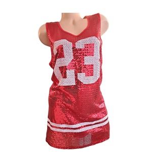 Chicago bulls Size Large sequins Jersey dress Michael Jordan 23